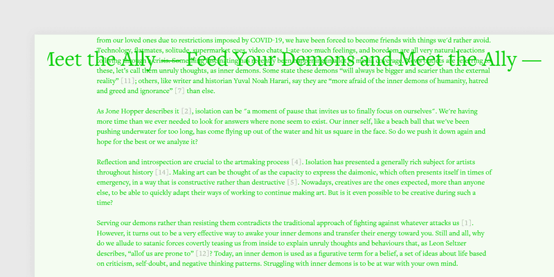 Exhibition essay