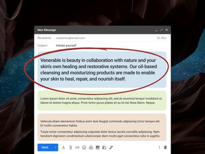 Example of a reminder section in a welcome email