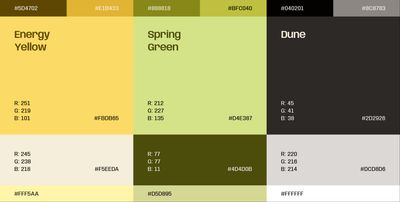 Colour system with brand colors