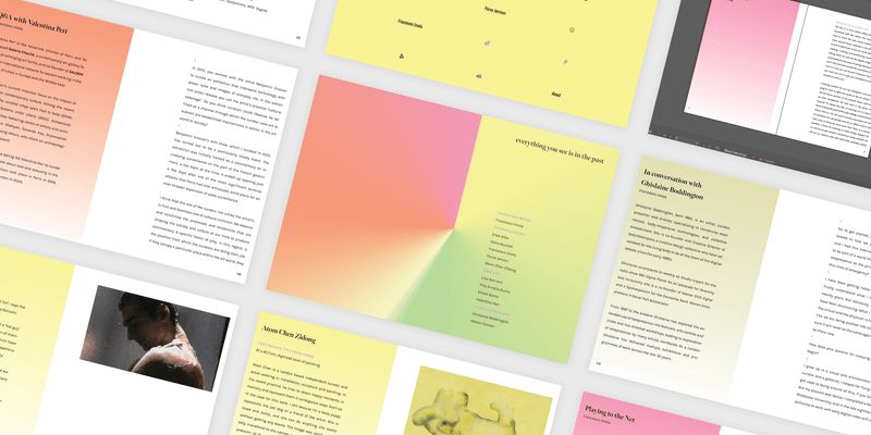 Multiple pages from a digital exhibition catalogue